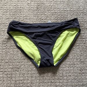 Athleta Women’s Gray and Lime Bikini Bottoms